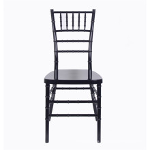 Silla Chiavari pintada negra reforzada pintada para las bodas